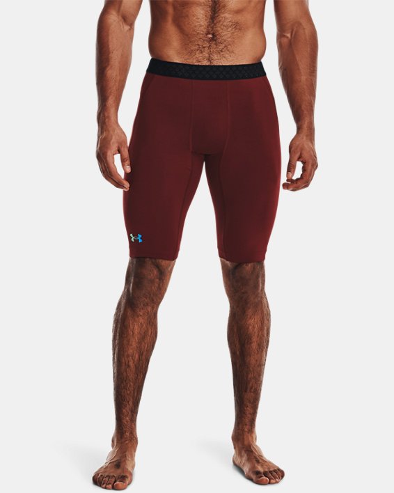 Men's UA RUSH™ HeatGear® 2.0 Long Shorts, Red, pdpMainDesktop image number 0